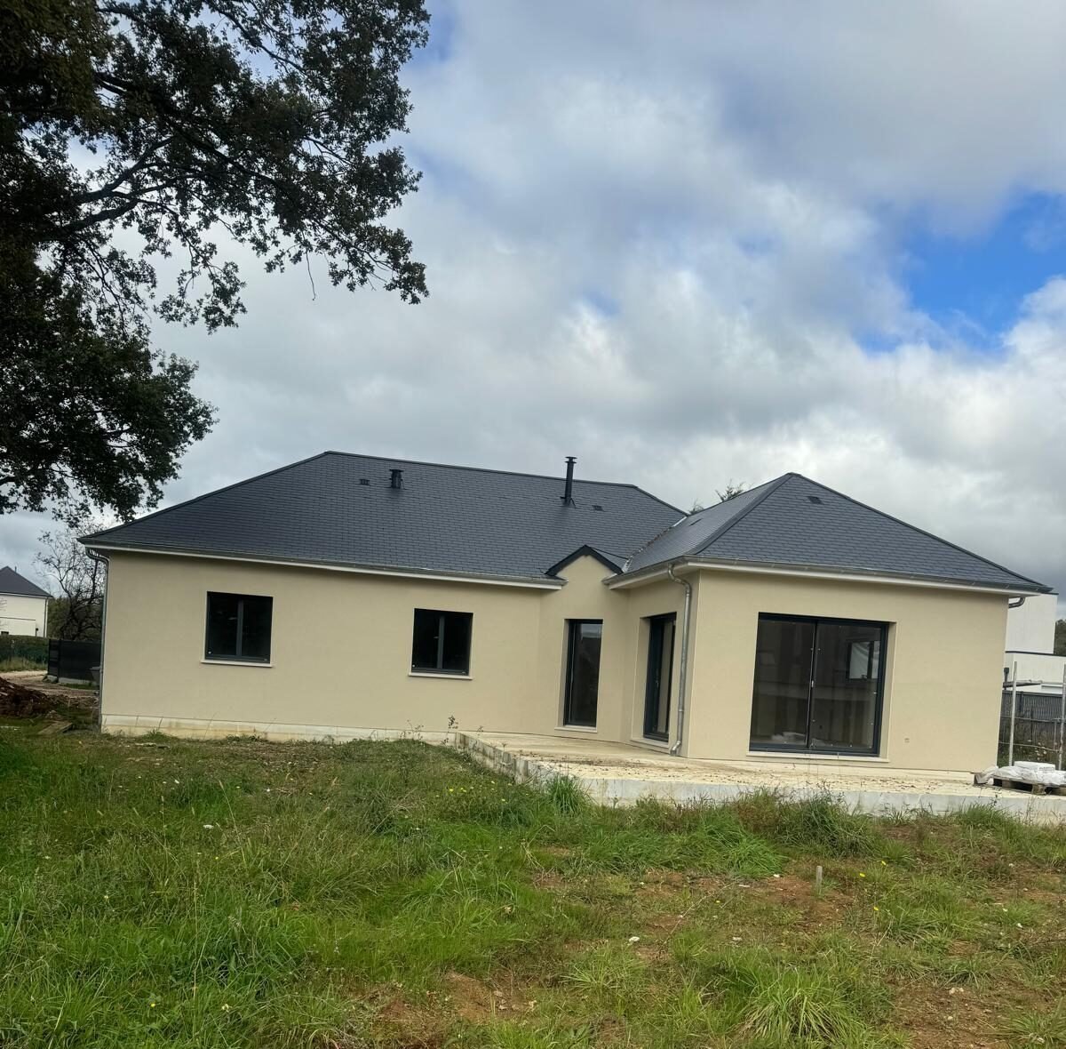 Image du mur de soutènement avant travaux