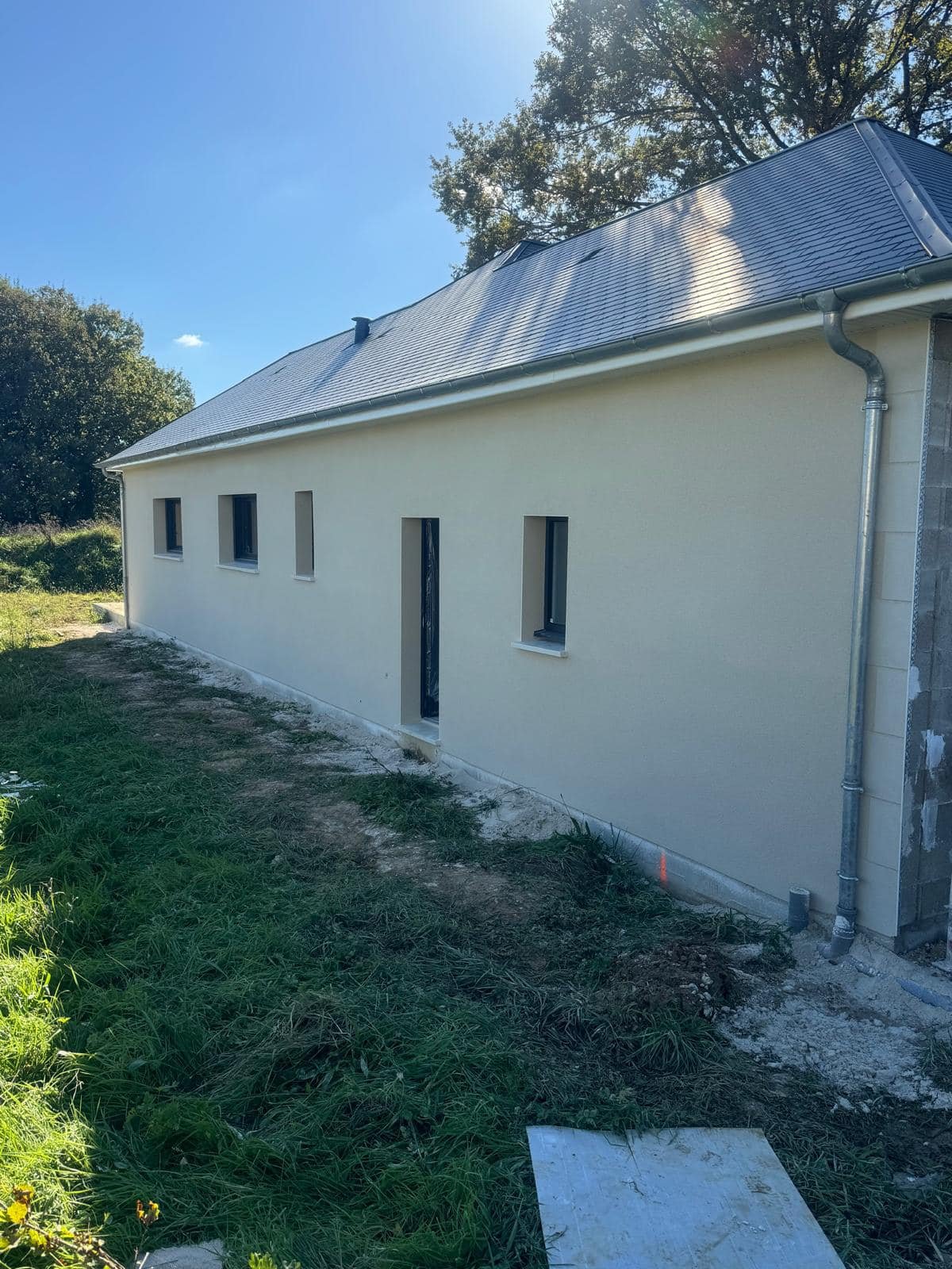 Image du mur de soutènement avant travaux