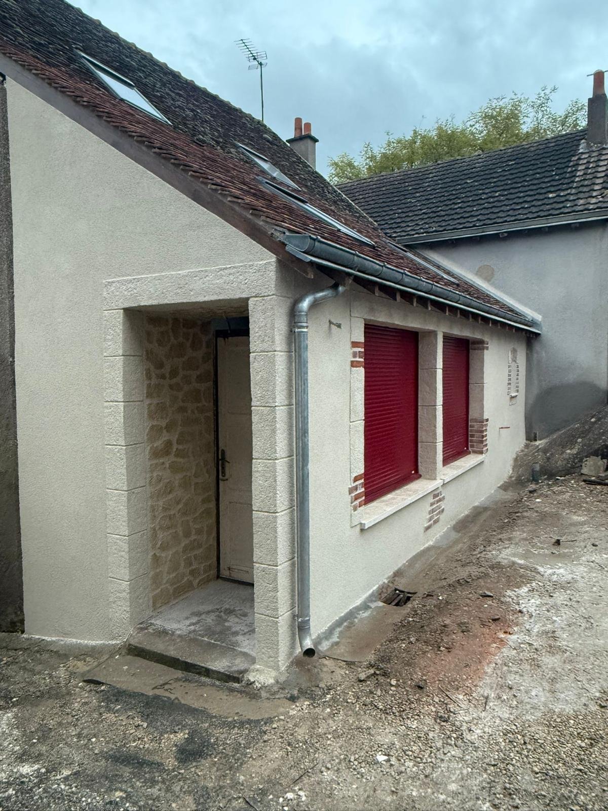 Image du mur de soutènement avant travaux